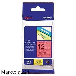 BROTHER TZE431 SCHRIFTB.12MM SWZ/ROT - Marktplatz24