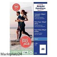 AVERY 2496 FOTOPAP. A4 180G 100BL Inhalt 100 Stk.