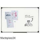 BI-SILQUE Magnetboard 60x90 cm with robust magnetic surface, pen tray, and magnets for office organization and note display