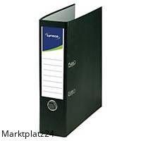 LYRECO RECYCOLOR ORDNER A4 80MM SCHWARZ