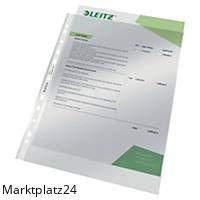 LEITZ 4770 PROSPEKTHüLLE PP A4 TRA Inhalt 100 Stk. - Marktplatz24