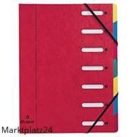 EXACOMPTA Harmonika Ordnungsmappe mit 7 Fächern und harmonikaartigem Design aus stabiler Pappe