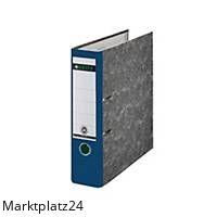 Blauer LEITZ 1080 Ordner A4 mit 80 mm Rücken und 180-Grad-Öffnungsmechanismus