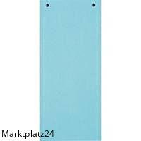 TRENNSTR.KART.24X10,5CM190G BLAU Inhalt 100 Stk.