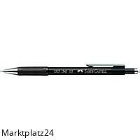 Der AWF 1345 Druckbleistift Grip ist schwarz-weiß mit einem 0,5mm Minenhalter für präzises Schreiben.