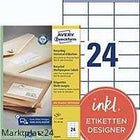 Avery BX2400 Selbstklebende Etiketten 70x36mm white yellow transparent adhesive labels for organizing and labeling packages and documents