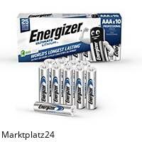 ENERGIZER AAA/LR3 ULTIM.LITH.BATT. Inhalt 10 Stk. - Marktplatz24