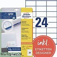 AVERY 3490 ILC ETIKETTEN 70X36 WE BX720