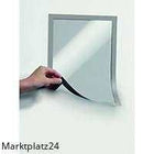 Durable Duraframe Magnet silver aluminum A4 document frame for secure, stylish display on metallic surfaces