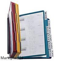 DURABLE 5512 VARIO Wandelement mit 20 Tafeln in robustem Kunststoff für flexible Präsentationen.