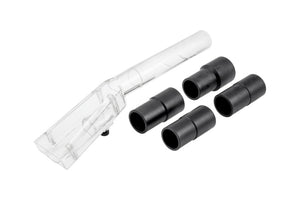 Vielseitiges Reinigungs- und Waschgerät-Zubehör mit verschiedenen Düsenaufsätzen für Handwerker.