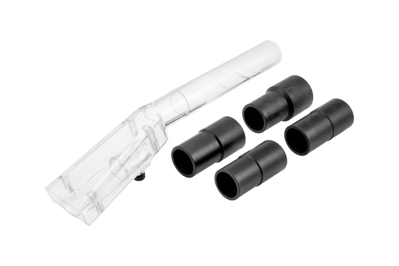 Vielseitiges Reinigungs- und Waschgerät-Zubehör mit verschiedenen Düsenaufsätzen für Handwerker.