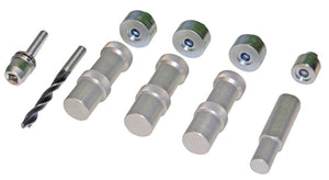 A set of 10 parts for Skoda vehicles in various shapes and sizes.