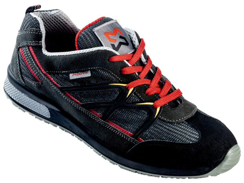 Schwarzer Sicherheitshalbschuh Jogger One S1P mit verstärkter Zehenkappe und rutschfester Sohle