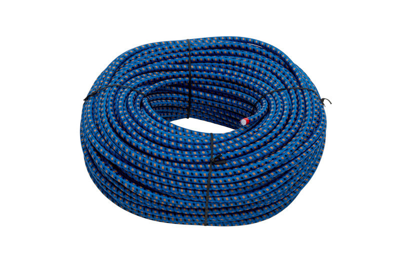 Elastisches Seil mit mehreren Befestigungspunkten zur sicheren Planenbefestigung.