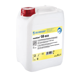 5L Euro canister of Neodisher SB Eco environmentally friendly cleaning agent.