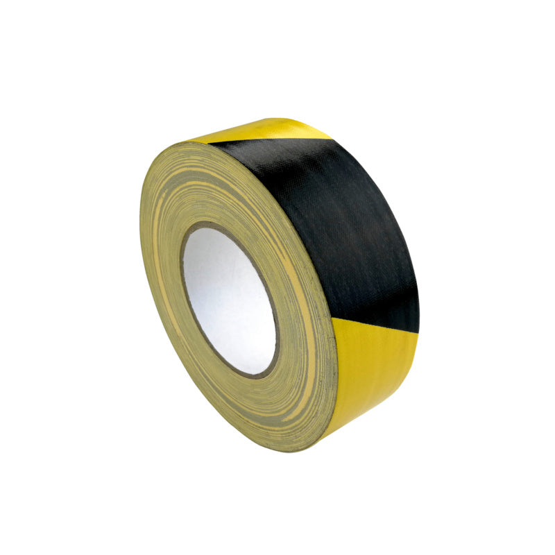 Markierungsklebeband in gelb-schwarzer Farbkombination für klare Sichtbarkeit und Signalisierung.
