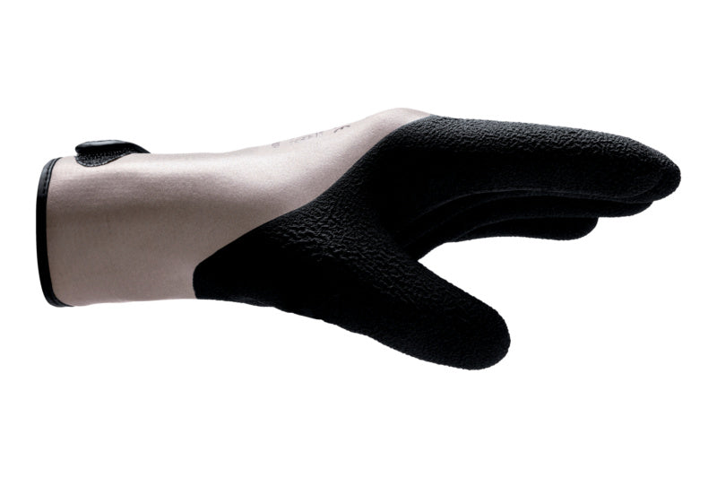 Schwarze Winter-Schutzhandschuhe mit wasserabweisender Oberfläche und ergonomischem Design.