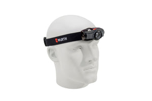 Ergonomische Stirnleuchte mit verstellbarem Band und leistungsstarker LED-Technologie.