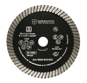 Diamanttrennscheibe TSHB DIA SP mit hartem Segmentschnitt für Beton und Stein, rund und robust.