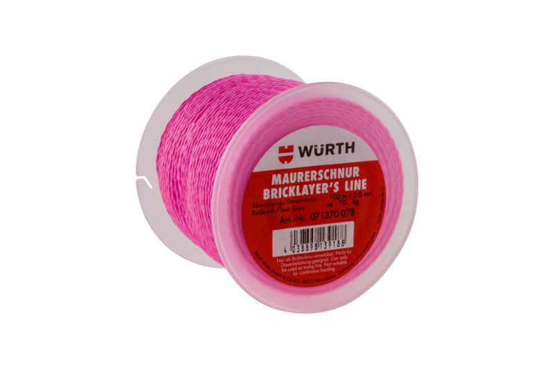 Maurerschnur-MAURSHNR-FLUORES-PINK-D2,0MM-L100M     Verpackungsinhalt    6 Einheit