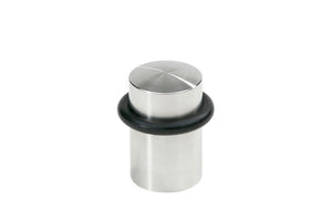 Türstopper aus mattem Edelstahl mit 28 mm Durchmesser und schlichtem Design.