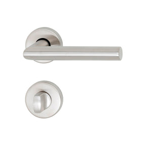 Edelstahl-Türdrücker TD-A2-A105-ROS mit ergonomischem Design für Wohn- und Privatbereiche.