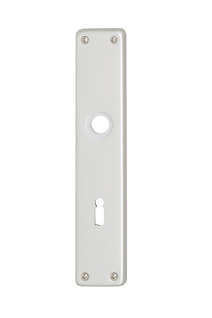 Aluminium Türdrücker mit modernem Design, ergonomisch geformt für einfache Handhabung.