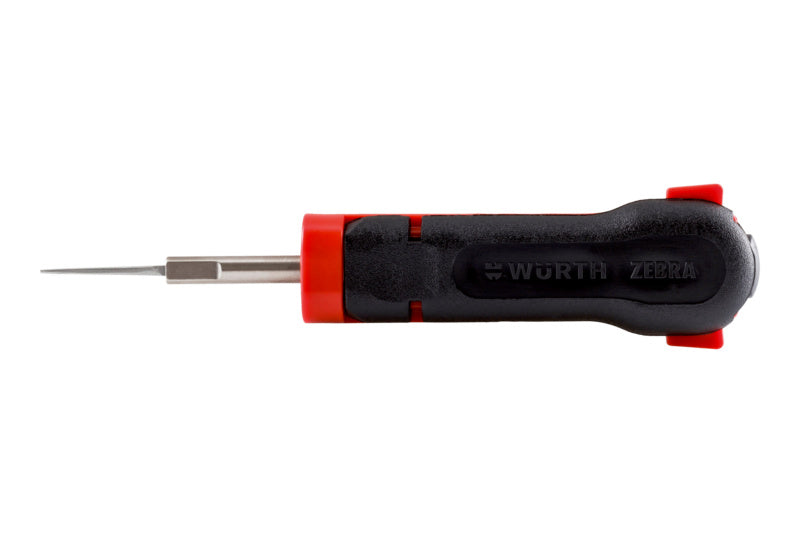 Entriegelungswerkzeug f. eine Raste-ENTRIGLWZG-1RASTE-MICRO-0,63MM-1,6MM     Verpackungsinhalt    1 Einheit