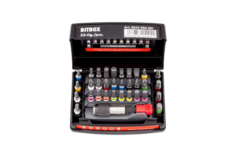 Bit Sortiment/Set gemischt-BIT-GEM-SET-RW/PH/PZ/TX/6KT/SZ-33TLG     Verpackungsinhalt    1 Einheit