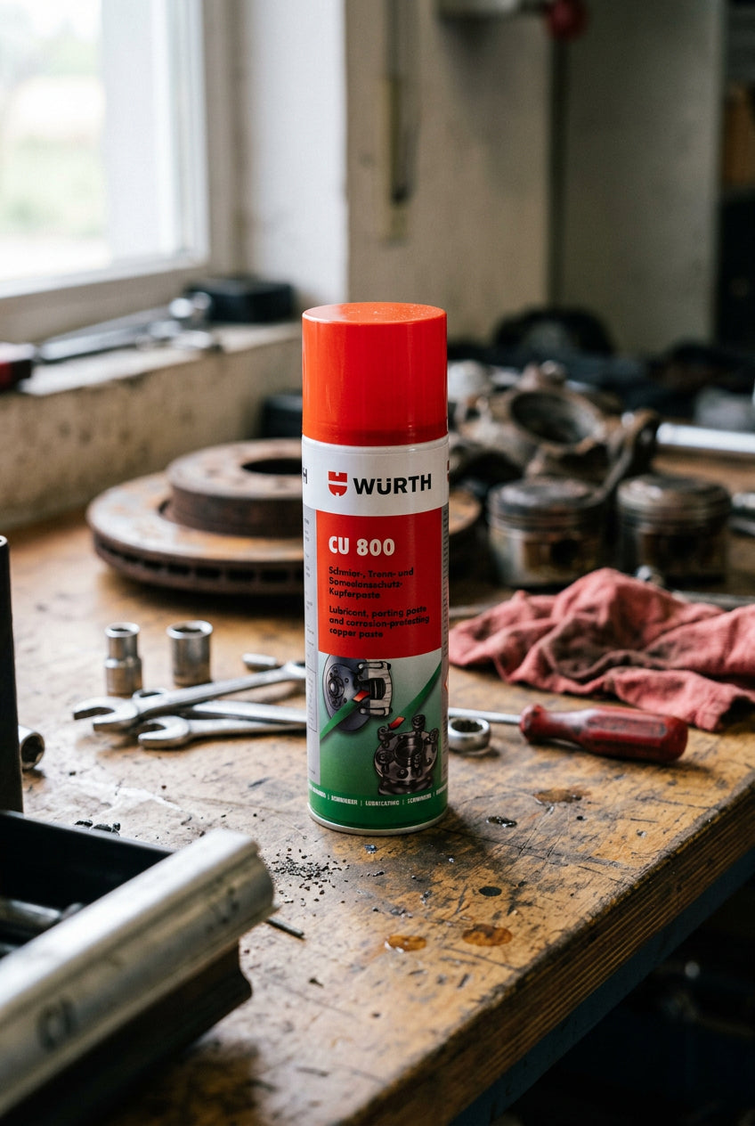 Kupferpaste und Spray Set M24 Würth hitzebeständig bis 1100°C gegen Rost und festsitzende Teile
