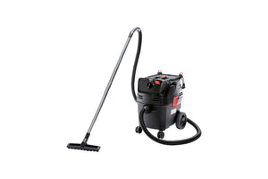 Nass- und Trockensauger Elektro mit ergonomischem Griff und HEPA-Filter für effektive Reinigung.