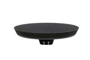 Runder Stützteller für Polierpads mit Befestigungssystem und robuster, leichter Bauweise.