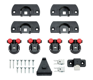 Schiebetürbeschlag redoslide-M in robustem Design, geeignet für Türen bis 80 kg.