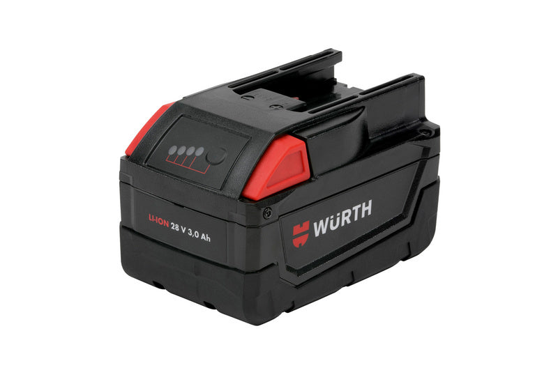 Akku für Maschinen in kompakter Bauweise mit Lithium-Ionen-Technologie und Sicherheitstechnik.