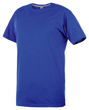 Blaues Arbeitsshirt JOB+ ROYAL mit Brusttasche und verstärkten Nähten in modernem Schnitt