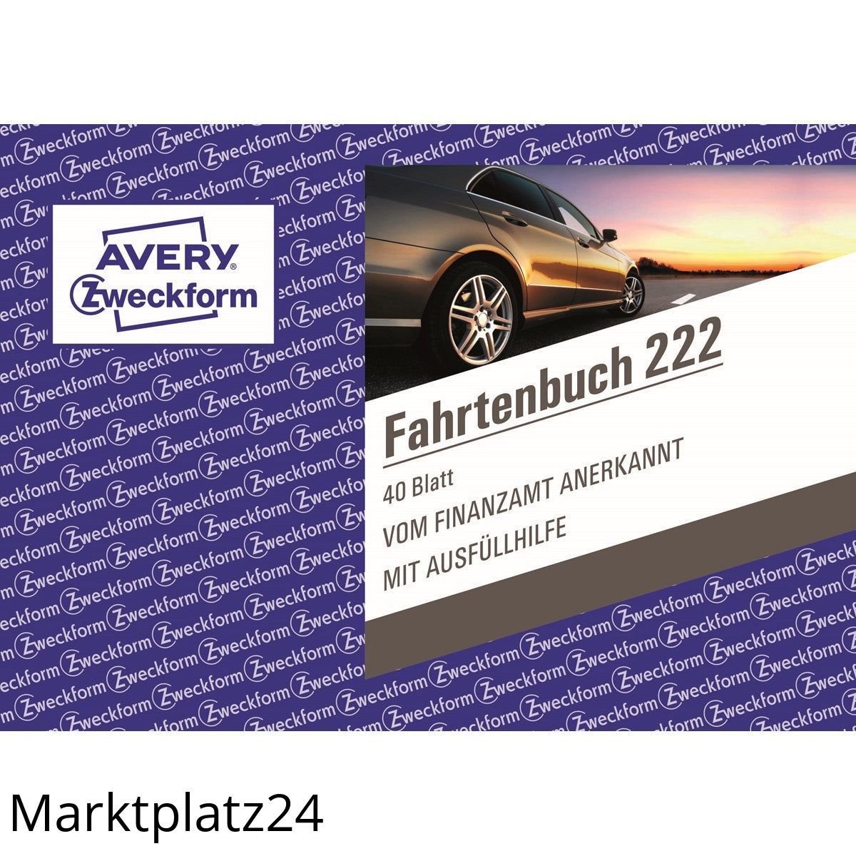 AVERY 222 FAHRTENBUCH A6 QUER 40 BLATT - Marktplatz24