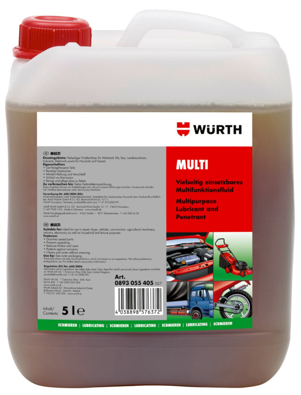 Wartungsöl-WARTOEL-MULTI-5LTR     Verpackungsinhalt    1 Einheit
