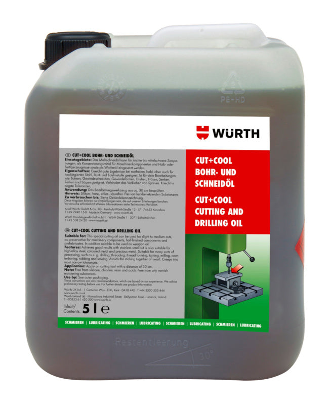 Flasche mit Schneidöl SHNDOEL-BO-(CUT) für präzises und reibungsarmes Schneiden.