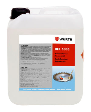 5-Liter-Kanister mit Harzentferner HARZENTF-HEK5000 zur effektiven Entfernung von Harz und Kleber.