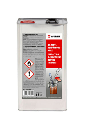 Klares Fläschchen Verdünnung-Lack-VERDUENN für das Verdünnen von Lacken und Farben.