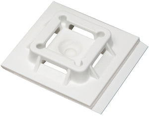 Weißer Klebsockhalt mit 4,8 mm Durchmesser, 100 Stück in praktischer Verpackung.