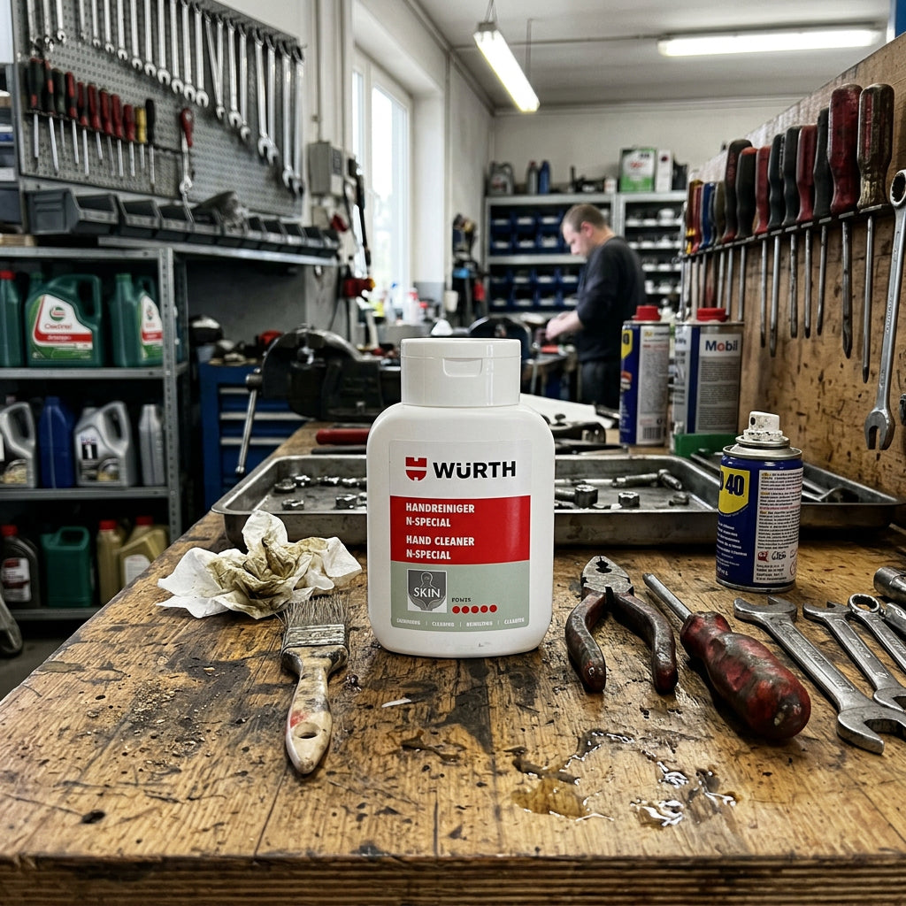 Würth Handreiniger HNDREINIG-(N-ACTIVE) – Hautneutraler Handreiniger 1Sie kennen das Problem: Nach einem langen Arbeitstag sind Ihre Hände voller hartnäckiger Verschmutzungen wie Schmierstoffe, Farbe oder Harze. Das ständige Reinigen kArbeitsschutzWürth HandreinigerMarktplatz24