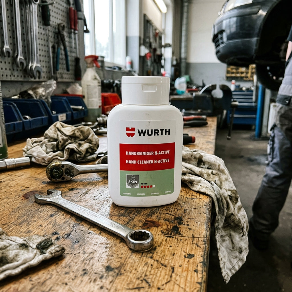 Würth Handreiniger HNDREINIG-(N-ACTIVE) – Hautneutraler Handreiniger 1Sie kennen das Problem: Nach einem langen Arbeitstag sind Ihre Hände voller hartnäckiger Verschmutzungen wie Schmierstoffe, Farbe oder Harze. Das ständige Reinigen kArbeitsschutzWürth HandreinigerMarktplatz24