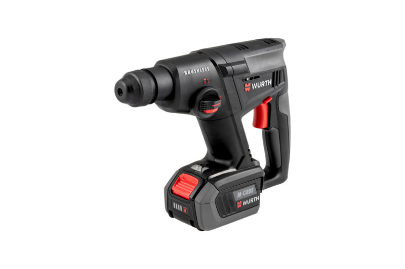 Akku-Bohrhammer BOHAM AKKU mit ergonomischem Design, Lithium-Ionen-Akku und LED-Arbeitsleuchte.