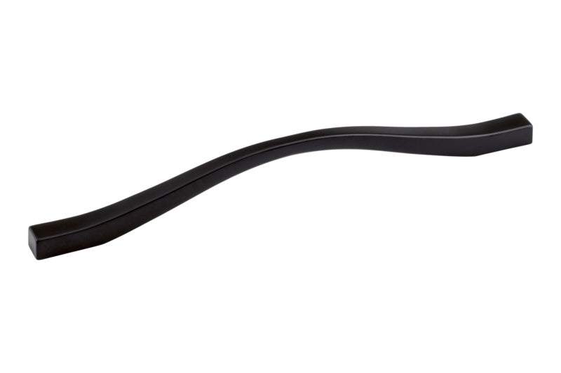 Moderner, ergonomischer Möbelgriff aus robustem Material in Bügelform für Schubladen und Türen.