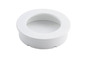 Eleganter Möbel-Muschelgriff in geschwungener Form mit glatter Oberfläche und robustem Material.