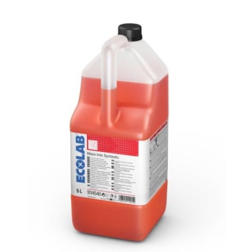 Ecolab Maxx Into Synbiotic 5L Kanister mit roter Flüssigkeit.