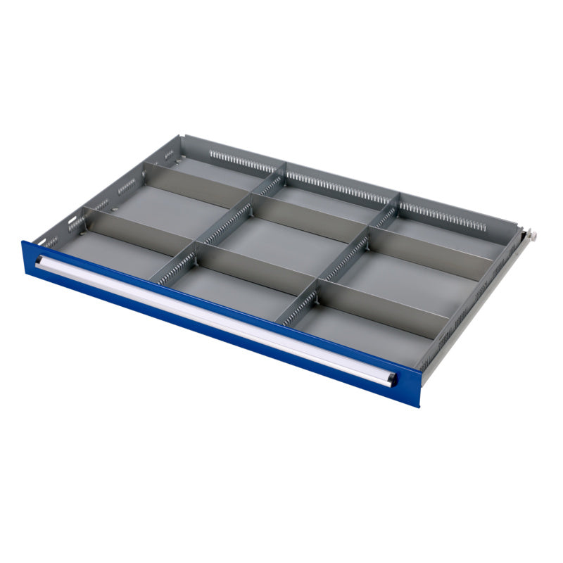 Schubladenschrank Zubehör-EINTLNG-SET-(F.SLSHRNK-700B)-9FACH-KH70     Verpackungsinhalt    1 Einheit