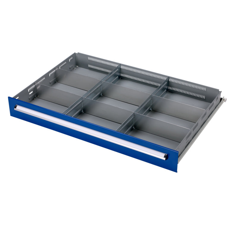 Schubladenschrank Zubehör-EINTLNG-SET-(F.SLSHRNK-700B)-9FACH-KH100     Verpackungsinhalt    1 Einheit